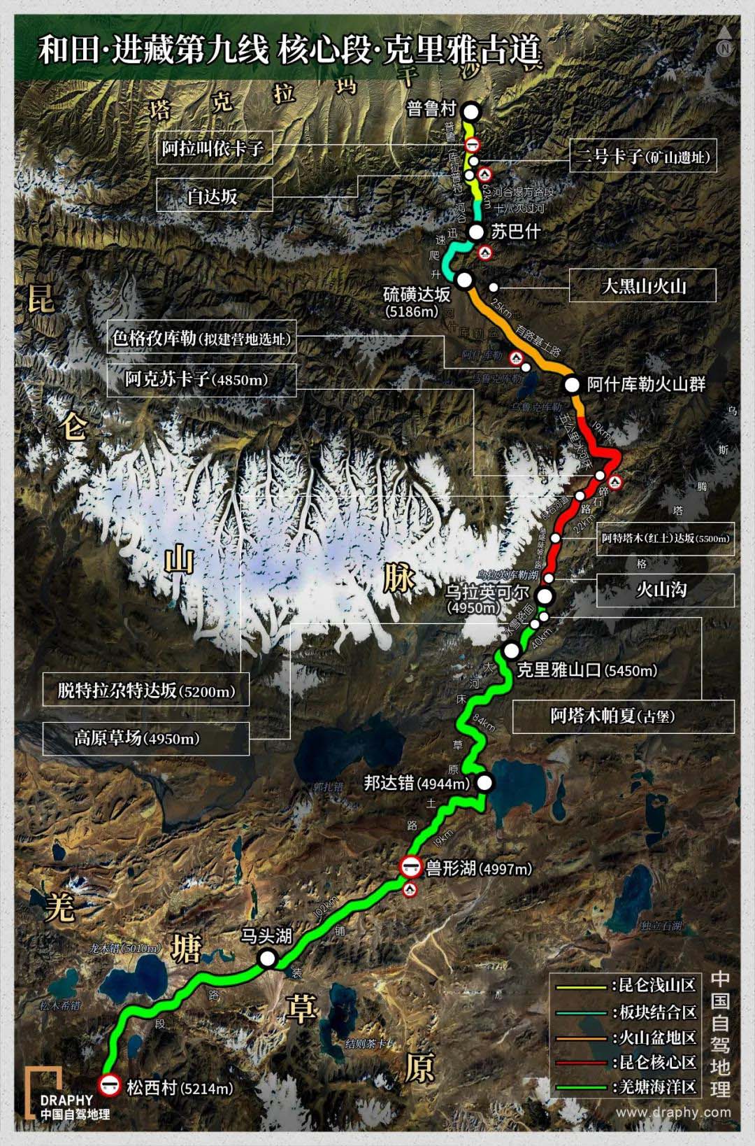 从新疆穿越克里雅古道至西藏,克里雅古道穿越沿途风景