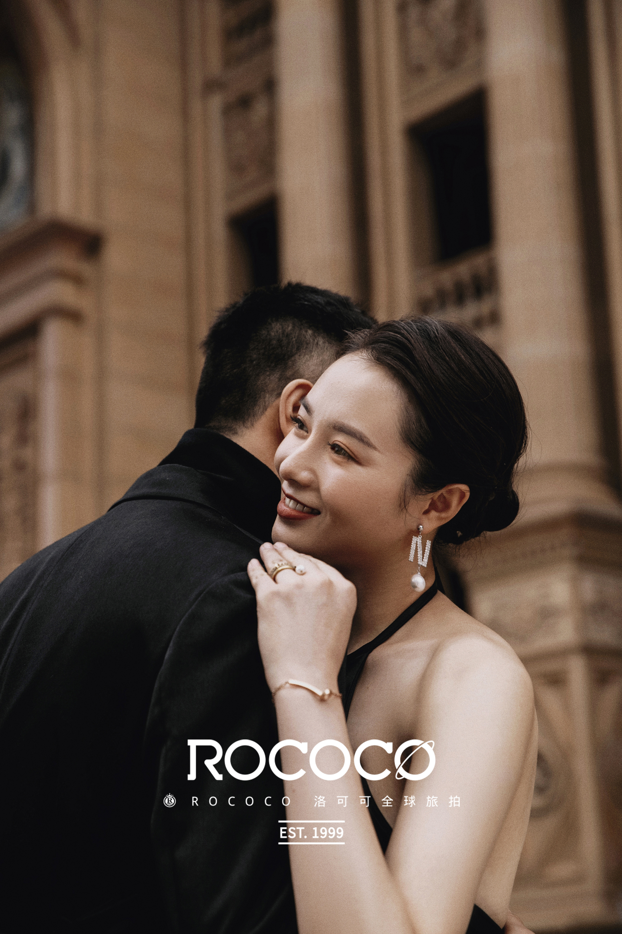 黑纱婚纱照高级感外景调色教程,高级感满满的森系黑纱婚纱照