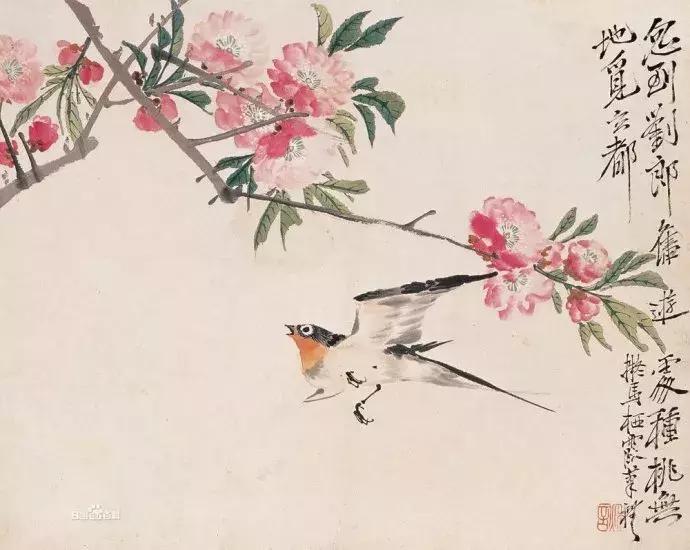 潘天寿100幅花鸟画欣赏,潘天寿花鸟画简史