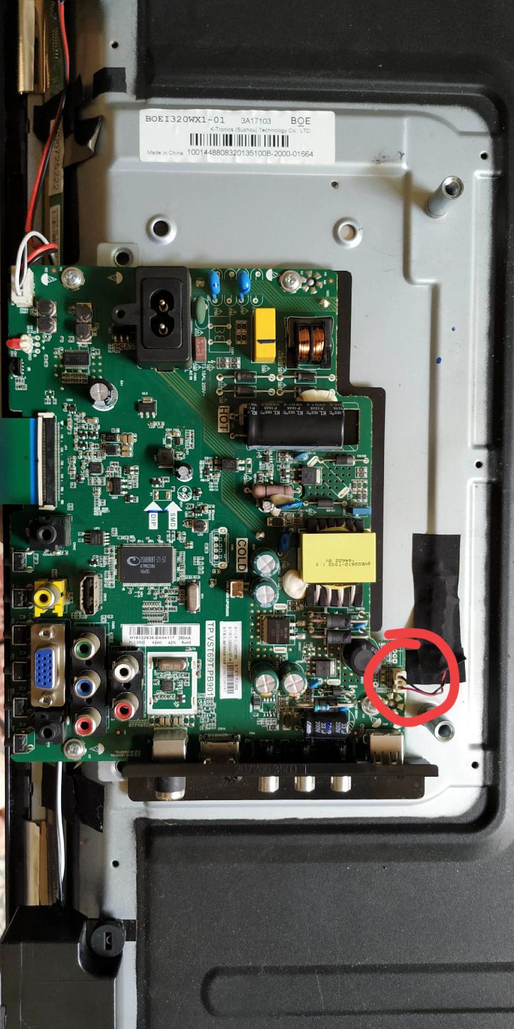 海尔ld32u3100无背光修理,海尔ld32u3100背光电源故障