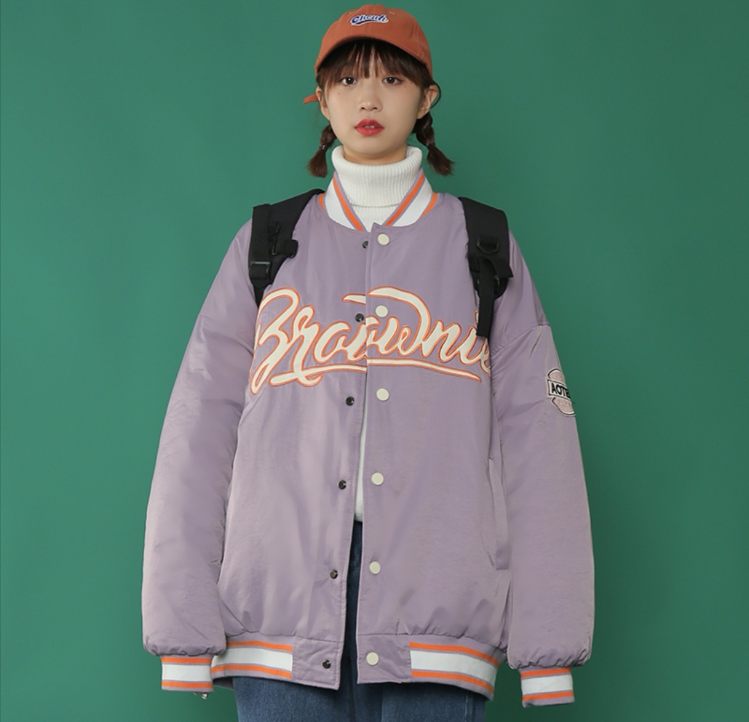 2020年超火棒球服,棒球服棉服穿搭