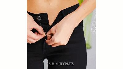 用塑料吸管修复衣服拉链,用吸管就可以修复拉链