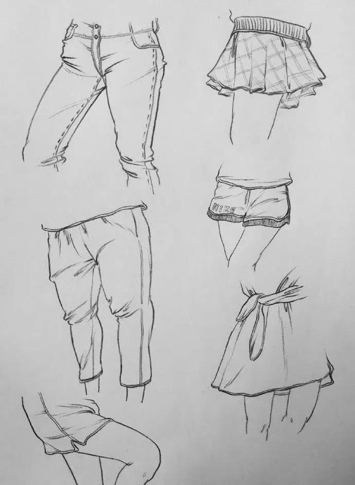 速写衣服褶皱画不好,速写衣褶123和127的区别