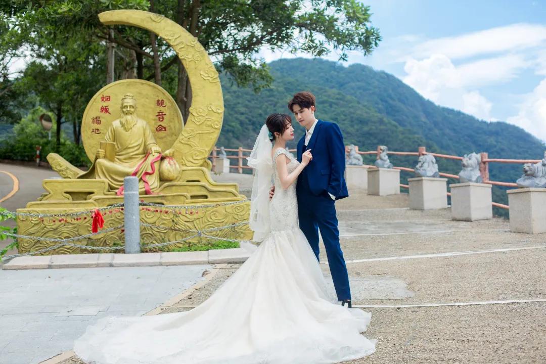 观音山婚纱照怎么拍,厦门旅拍婚纱照观音山