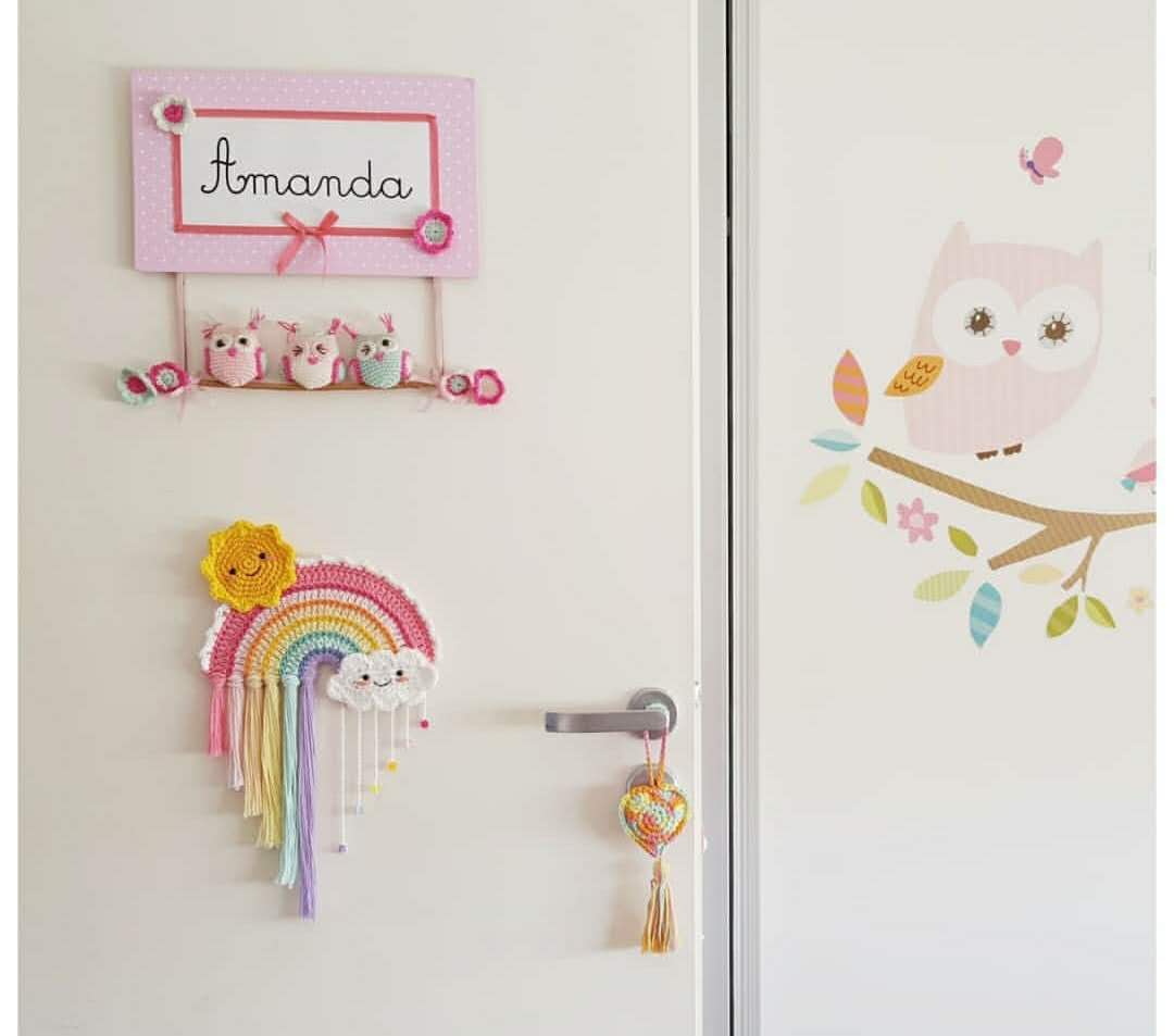 钩针编织家居装饰针法图解,钩针彩虹帽图解