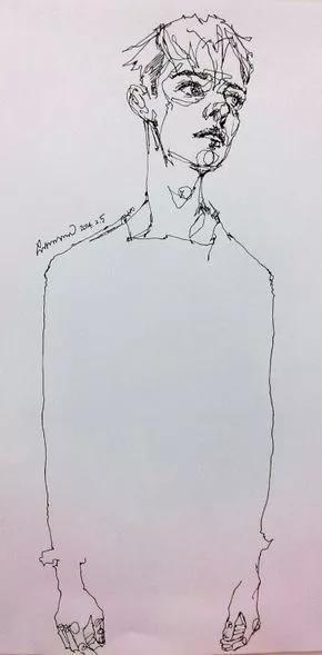 人像速写的简单画法,插画欣赏各种人物的手绘速写