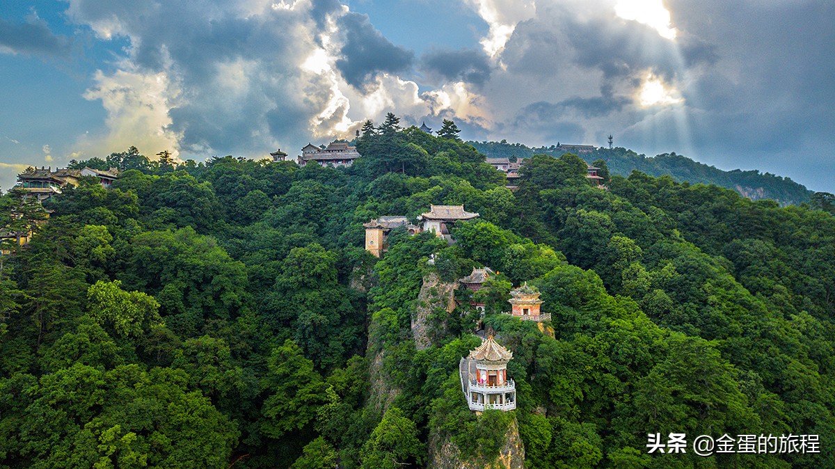 中国道教十大名山崆峒山景点图片,游览崆峒山道观走哪条路线