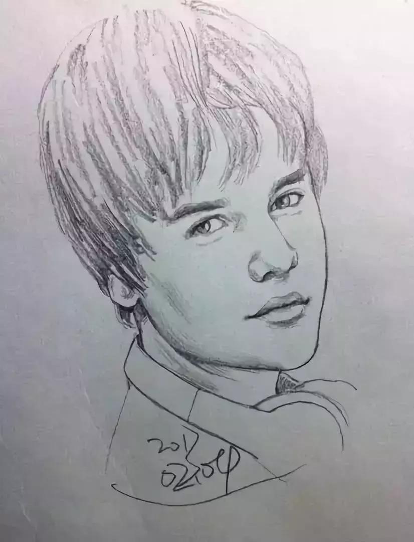 人物速写肖像画,速写是看一眼就能画出来的吗