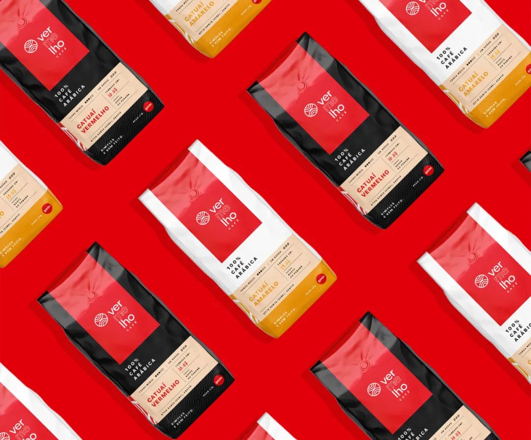 包装别致的咖啡包装欣赏,咖啡包装设计几何风格