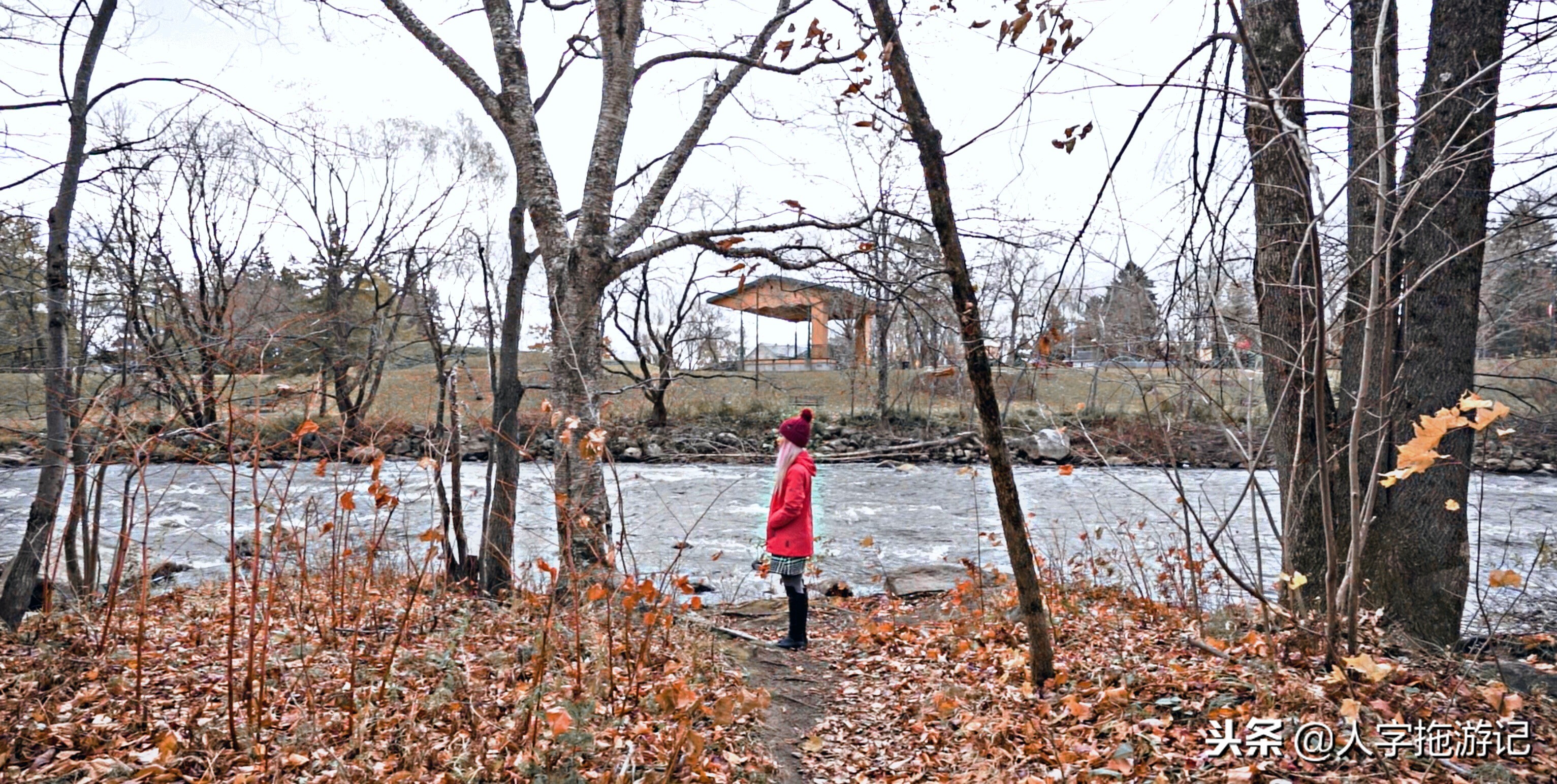 冬日极客，加拿大Wendake穿着狼爪去狼族