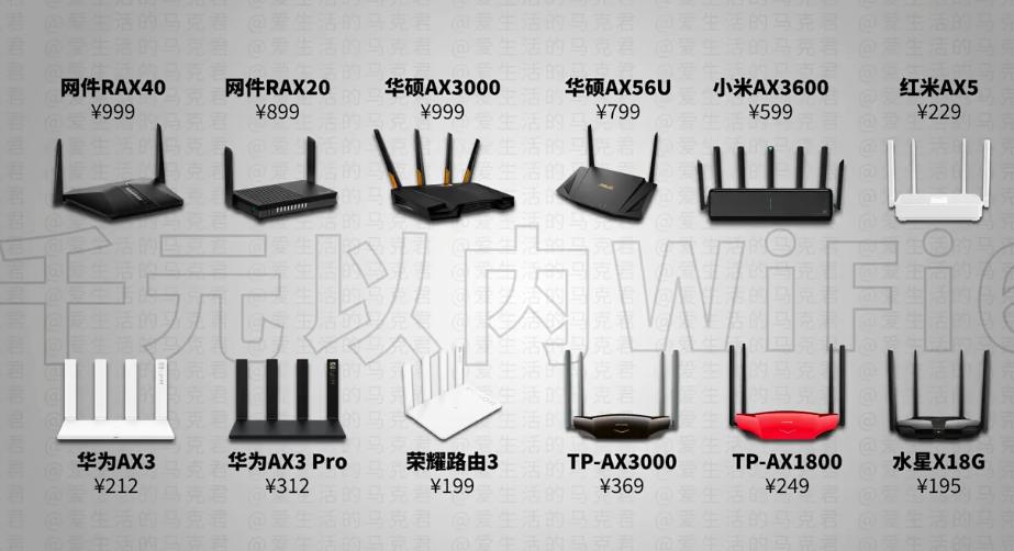 华硕华为小米wifi6路由器哪个好,千兆路由器wifi6推荐华为小米