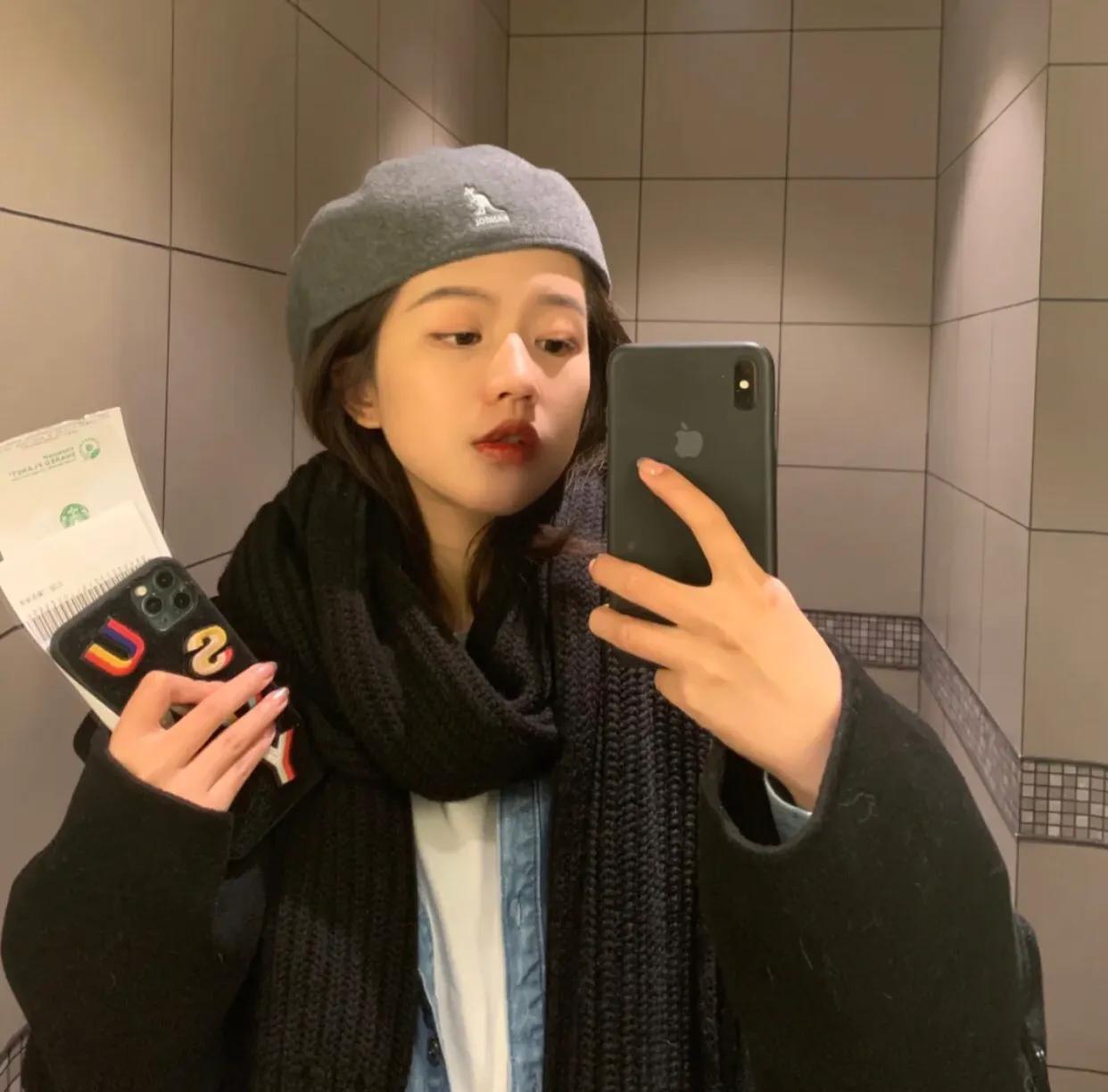 石原里美同款藏青色贝雷帽,石原里美樱桃红贝雷帽穿搭