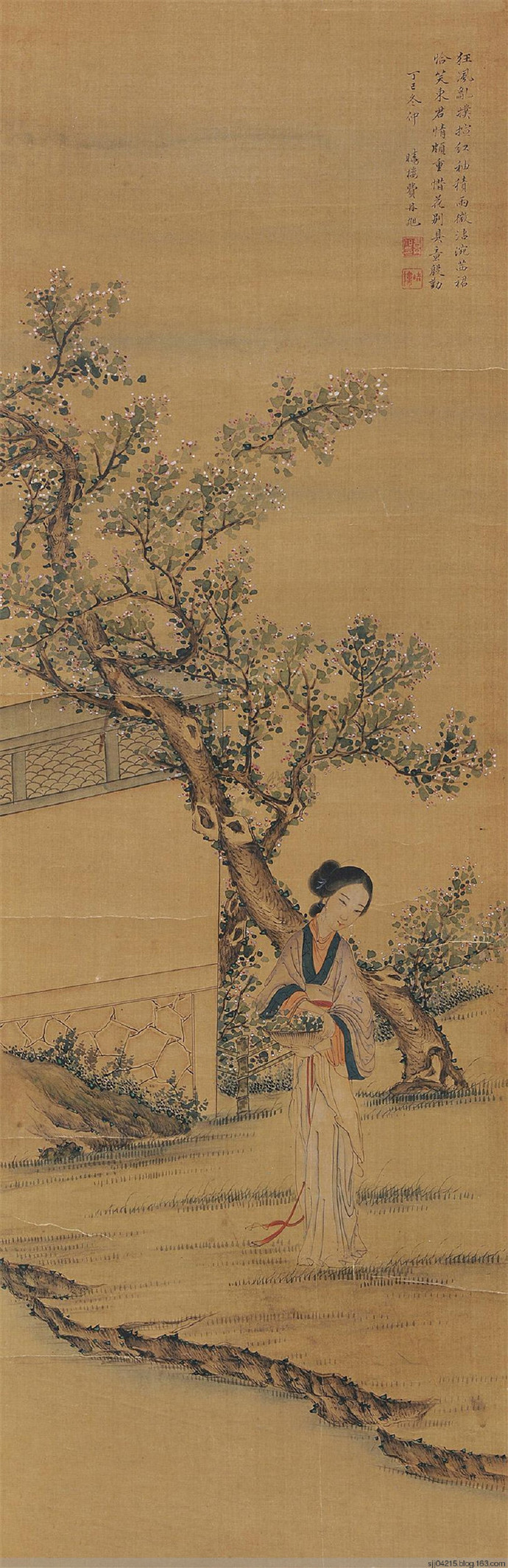 清代名家费丹旭笔下仕女图,费丹旭仕女画高清