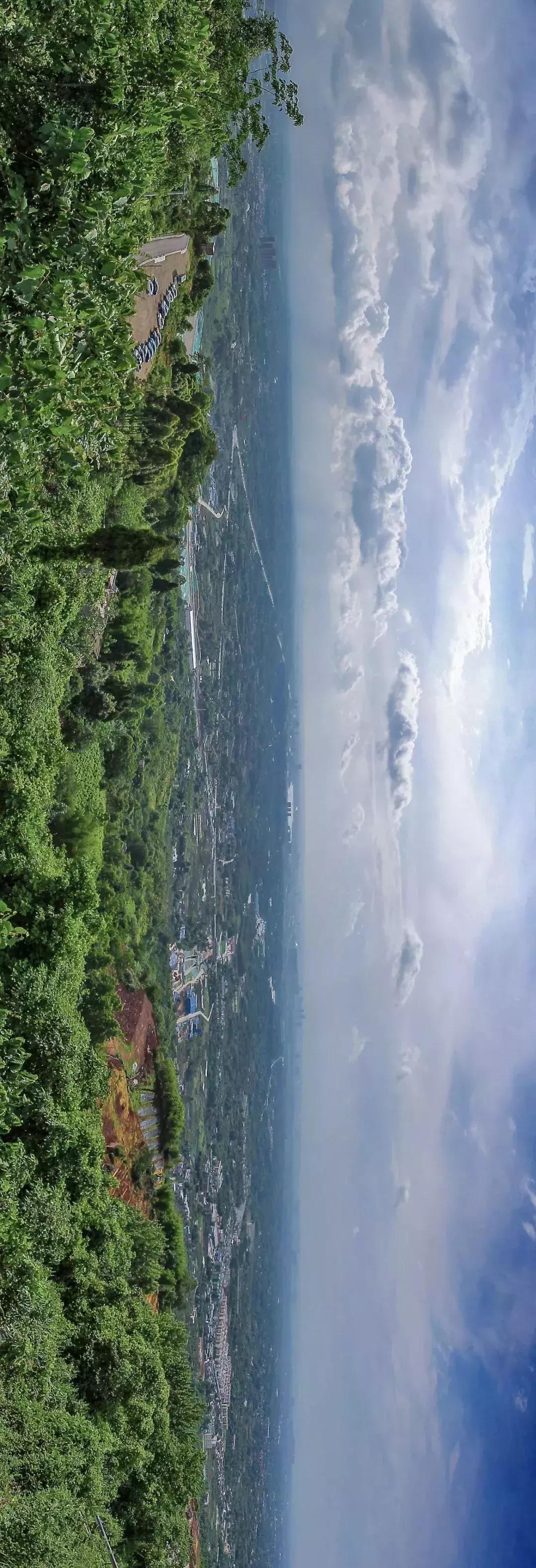 龙泉山山顶看美景,美丽的龙泉山