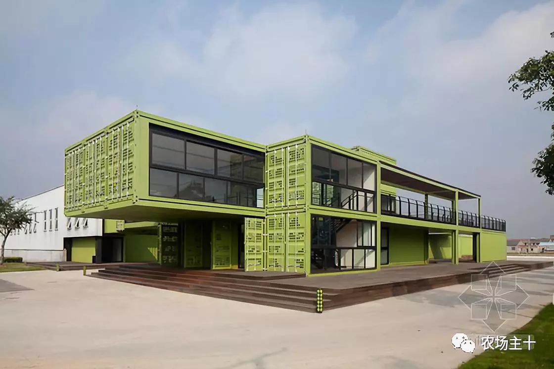 大型农场建造,家庭农场可以放置集装箱做民宿