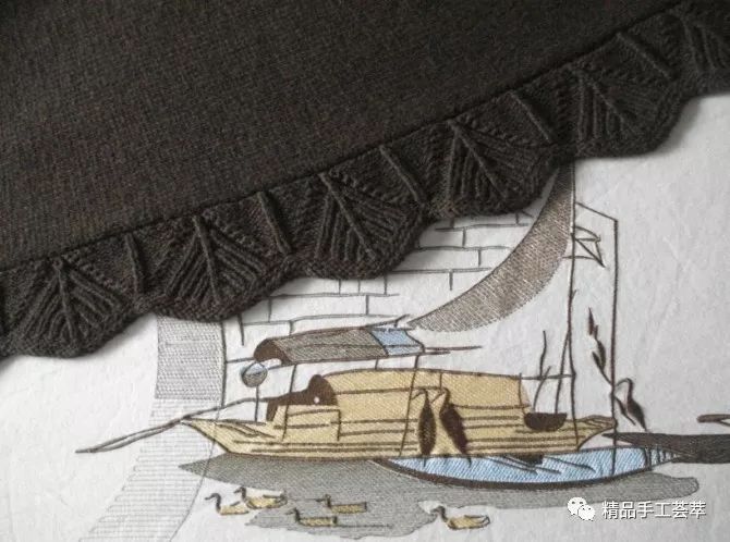 永远的平针,钻石披肩平针部分的教程