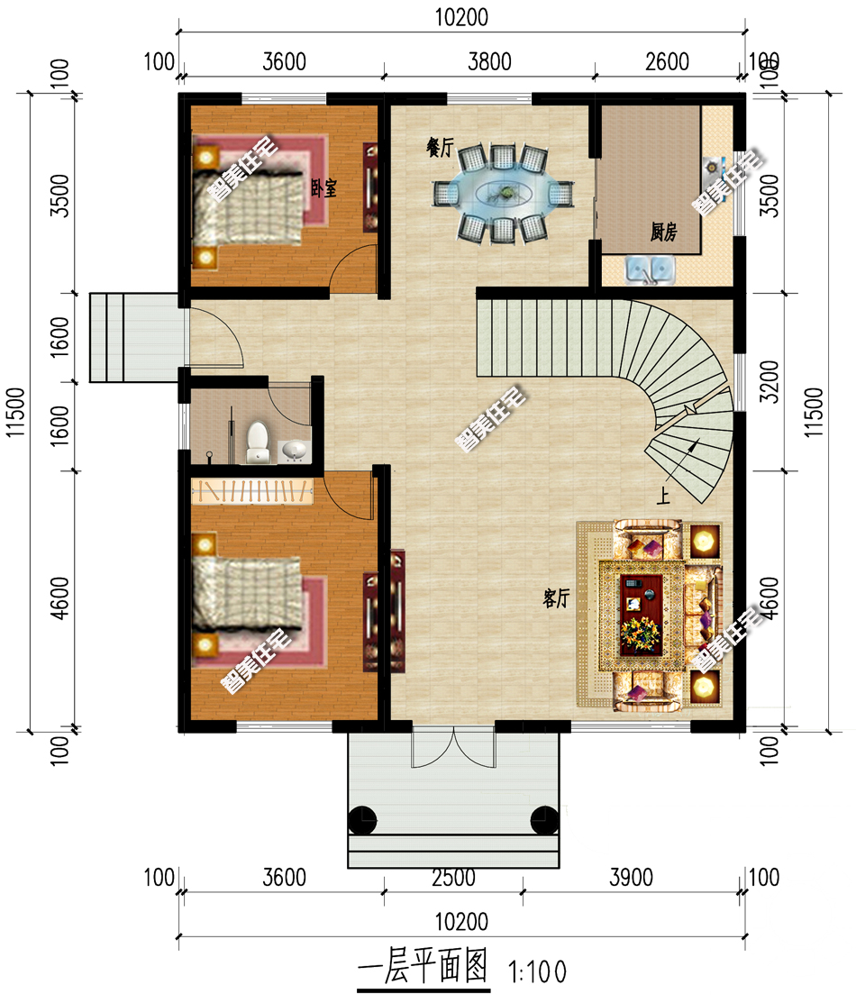 10米面宽宅基地，老爸亲自操刀设计别墅，意想不到的好