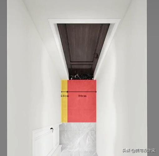 入户过道太窄,放鞋柜就堵大门,应该这样解决