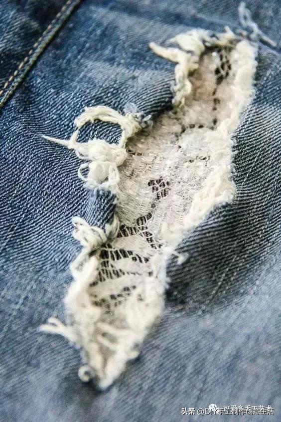 牛仔裤改造小点子,牛仔裤裤脚创意简单改造