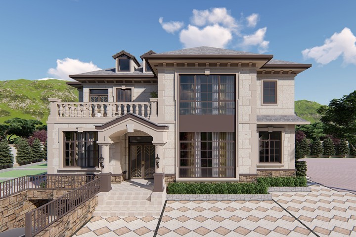 宜昌顶级乡村独栋别墅,宜昌独栋别墅效果图
