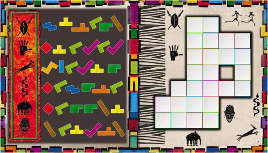 几何拼图桌游,城堡拼图桌游