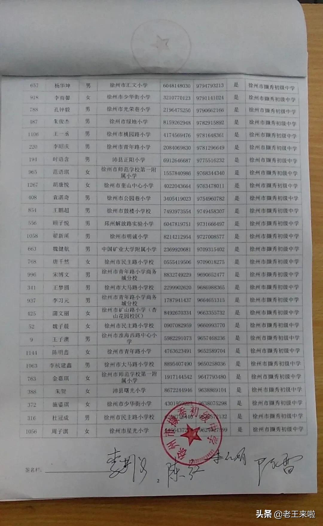 徐州撷秀初级中学2024年招生计划,撷秀初中录取名单