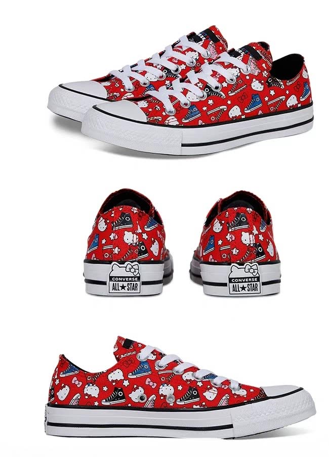 国货hellokitty帆布鞋,潮流小众帆布鞋