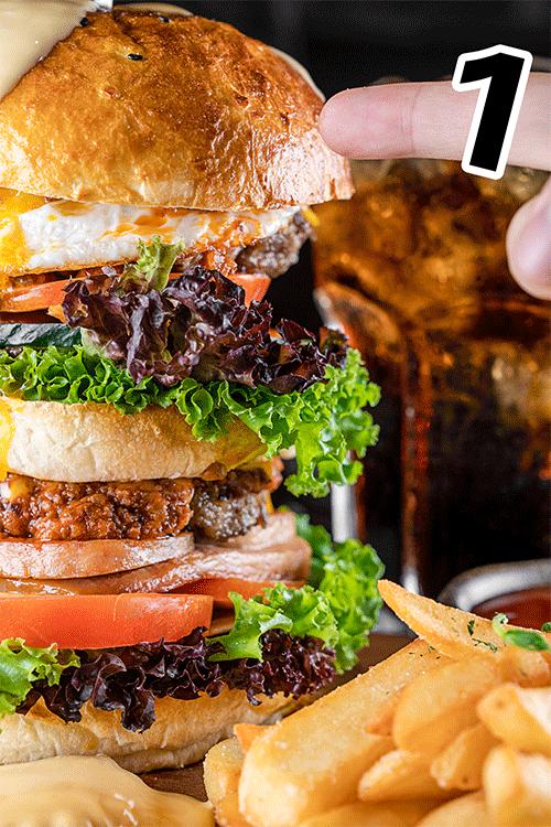 召唤佛山大胃王！足足八层高XXXXXL号大力水手汉堡，全部吃完免单