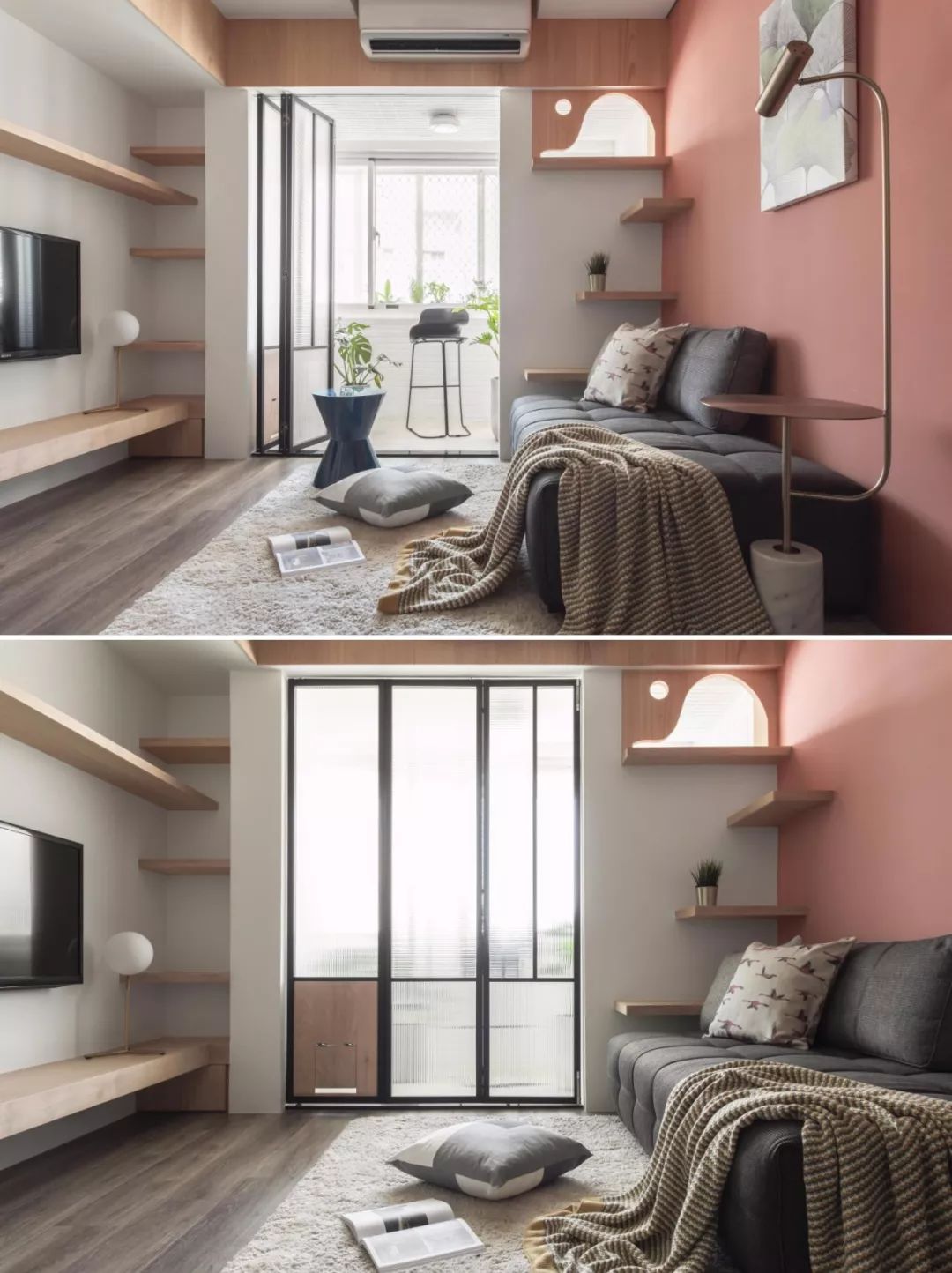 房子都是自己设计的,房子再小也要尝试一下法式风