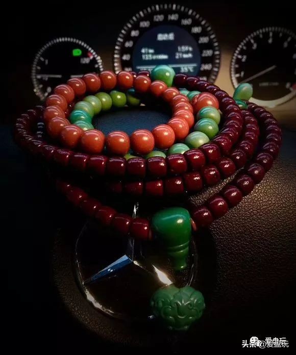 文玩桃核手串包浆玉化完图,盘玩包浆最快的手串