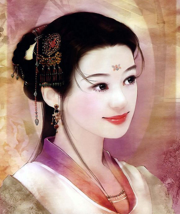 红颜如玉---德珍彩绘经典美女画