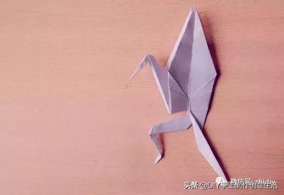 用千纸鹤糖纸做千纸鹤慢教程,不一样的纸鹤折纸