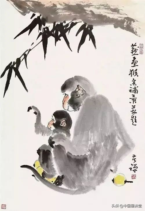 国画猴子画法,国画猴子教学
