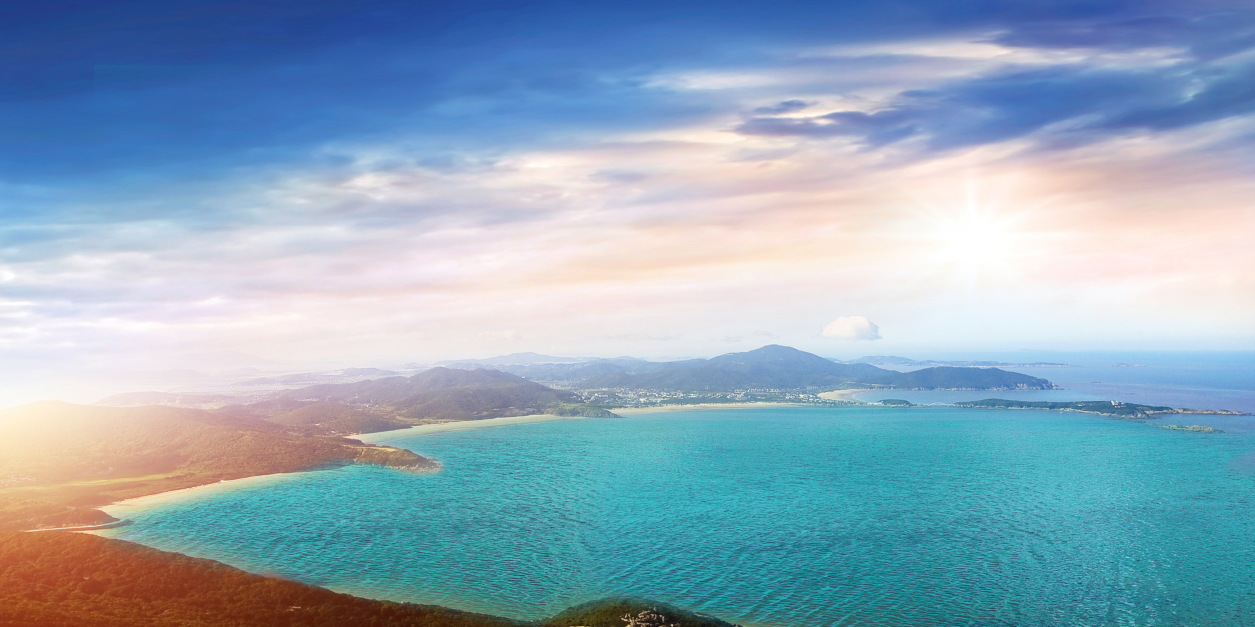 舟山普陀山南海观音桃花岛,舟山碧海金沙