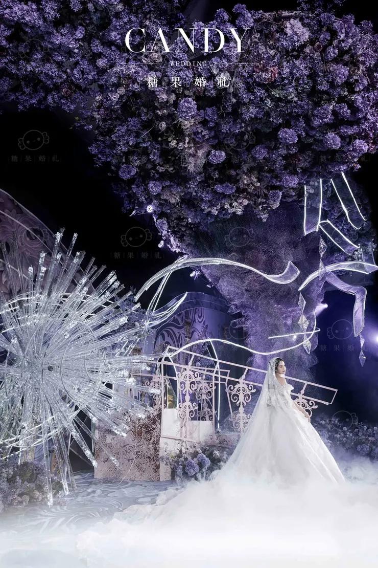 一场美轮美奂的蓝色梦幻婚礼,一场仙境般的梦幻婚礼