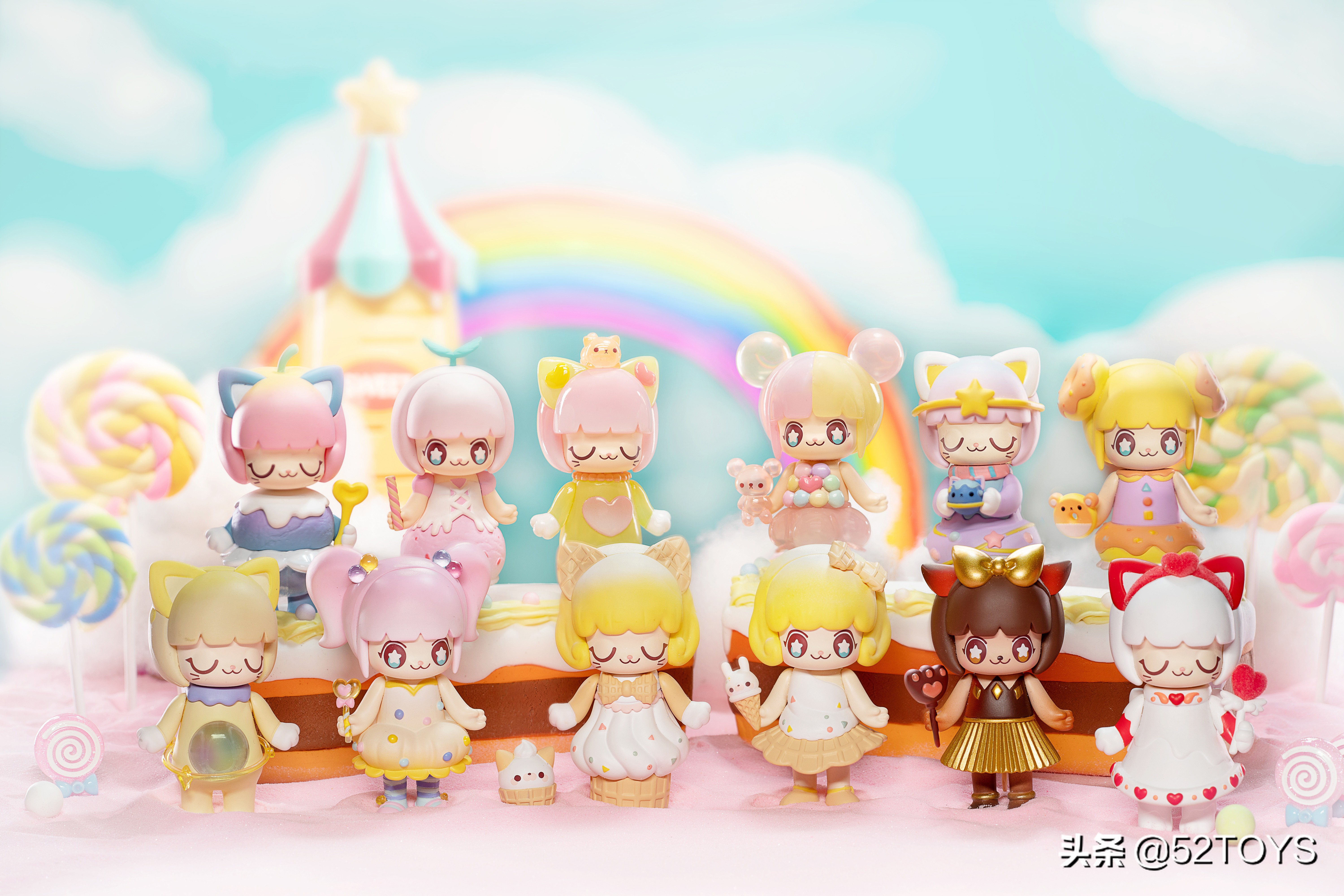 52toys甜品王国,52toyskimmy盲盒甜品派对系列