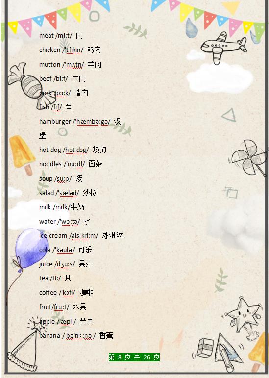 冀教版小学英语单词汇总带音标的,英语26个字母正确发音和单词音标