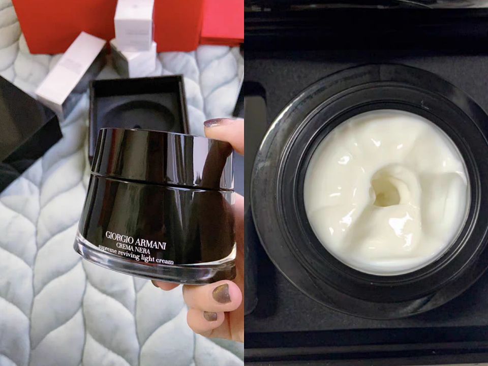 赫莲娜黑绷带vs阿玛尼黑曜石面霜,阿玛尼黑钥匙赫莲娜黑绷带小样