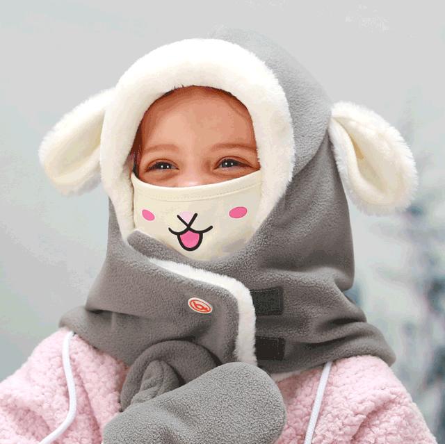 舒适柔软轻巧的宝宝冬季帽子推荐,韩国宝宝帽子1-3岁冬