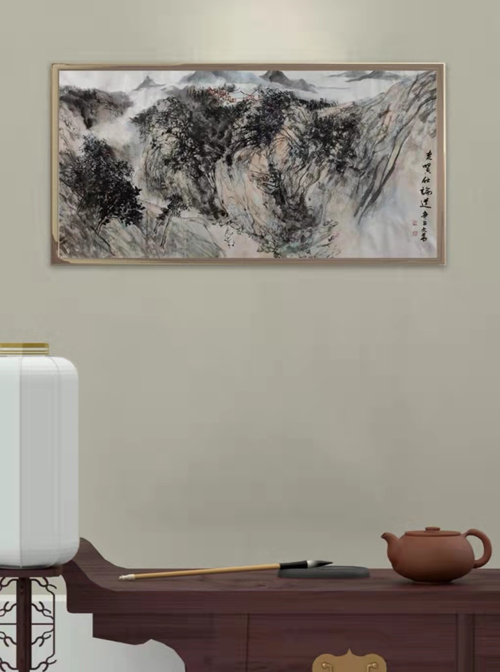 中秋佳节祝福字画,喜迎中秋佳节字画