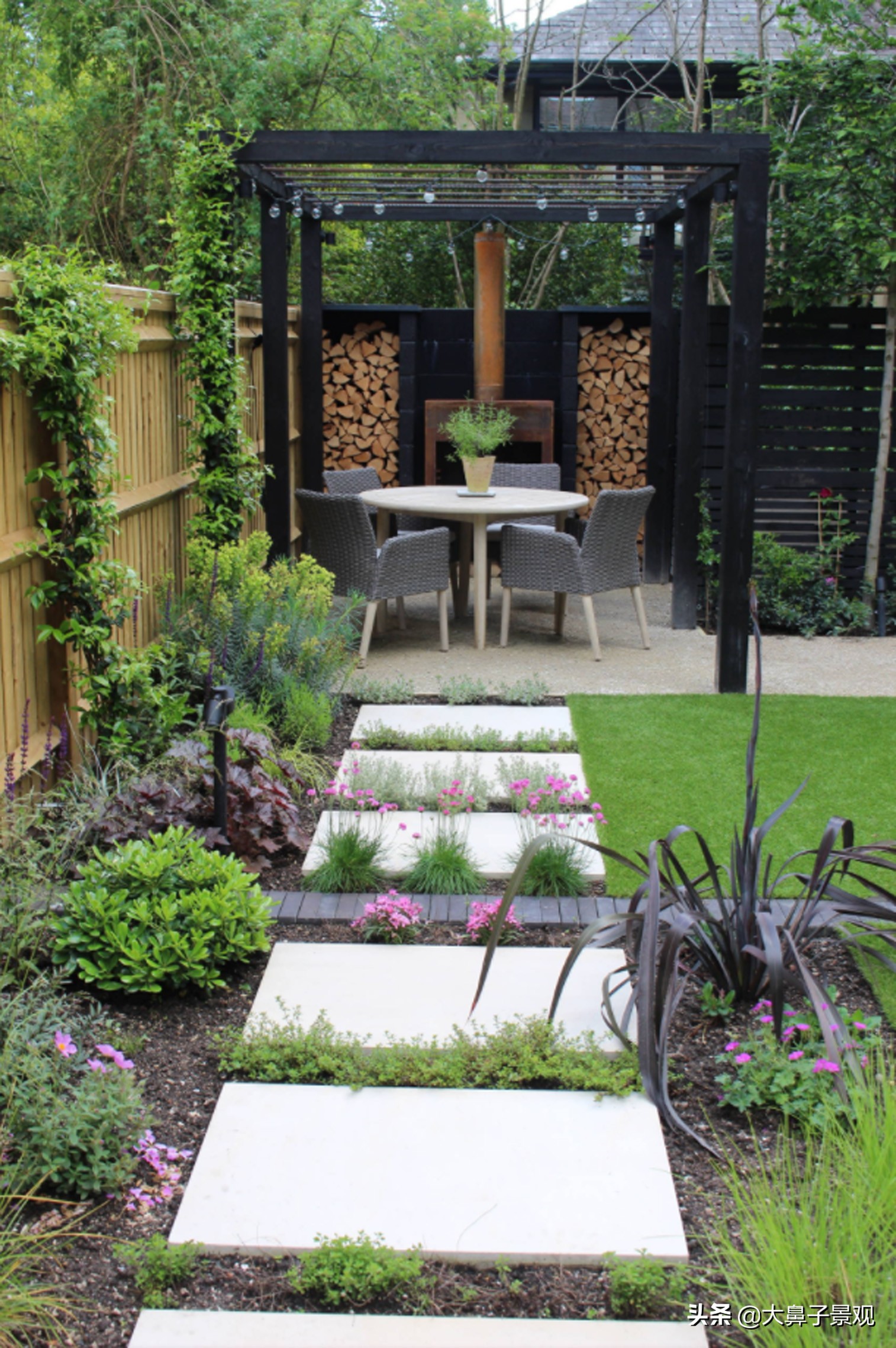 庭院位置不够大门怎样设计,庭院不够大怎么做连廊