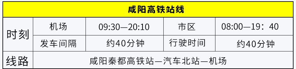 宝鸡到西安咸阳机场大巴时刻表,西安机场巴士南稍门