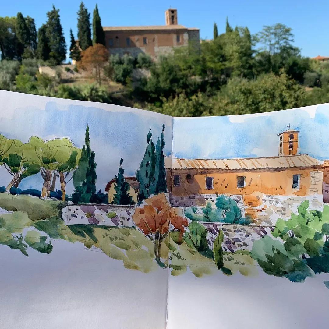 酣畅淋漓的水彩,酣畅淋漓水彩