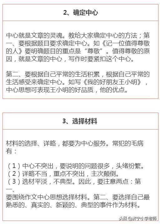 语文作文写作技巧小学,小学作文写作技巧口诀大全集