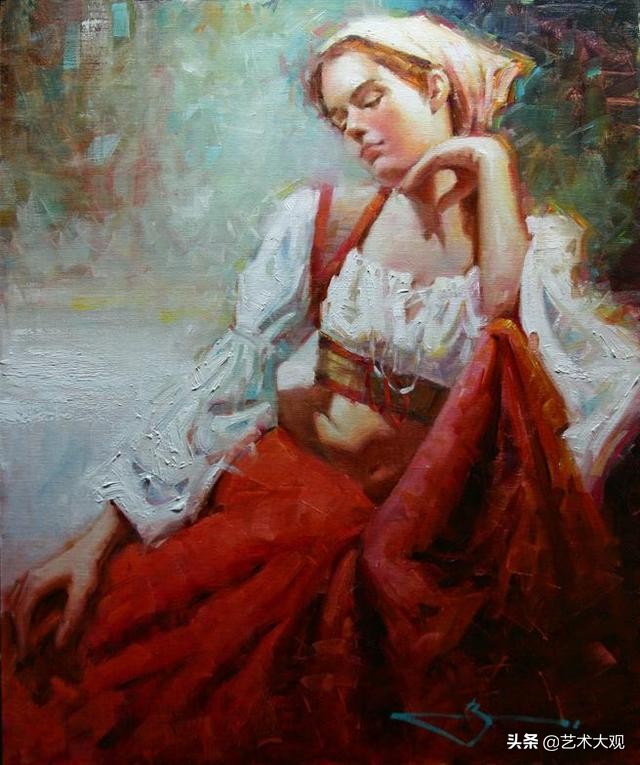 美国当代艺术家彼得亚当斯油画,美国画家凯文麦克弗森风景油画