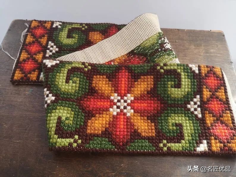旧物利用!毛线用不完就用来刺绣,这才是十字绣最让人佩服的绣法