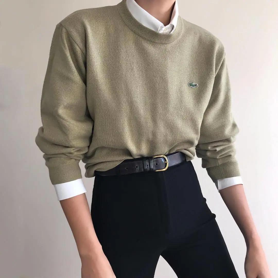 牛仔衬衫叠穿哪种款式和颜色适合,灰色衬衫怎么搭配出高级感叠穿