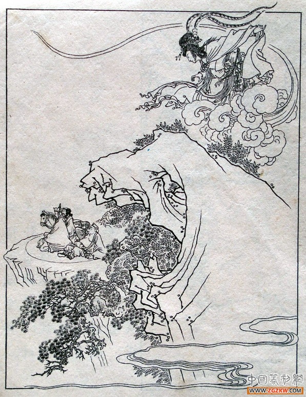 《西游记》之三打白骨精背景图,西游记三打白骨精文字版图文