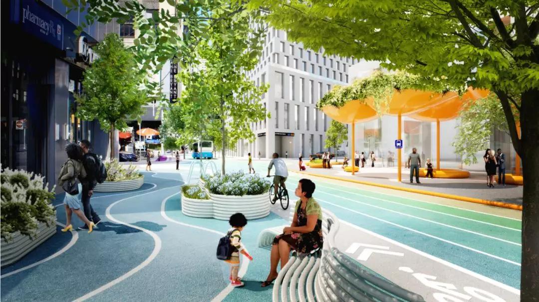 道路设计效果图,个性路面设计