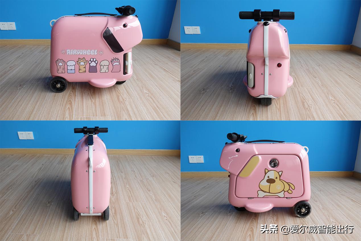 和“汪星人”去旅行,爱尔威儿童骑行箱SQ3粉色版测评